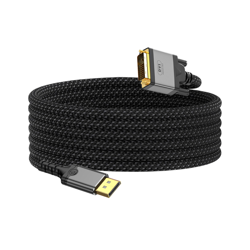 DisplayPort na DVI-D pretvarački kabel, 1,8 m, čip 6616, brzina prijenosa 1080 MB/s