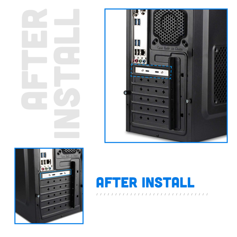 Modulová karta s USB-C PCI slot rozšírenie, USB-C port, Skyworth CL3523, Copper Core, 1080 rýchlosť prenosu