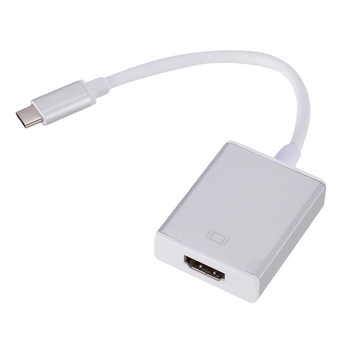 Cablu adaptor Type-C la HDMI, 4K, nucleu din cupru, interfață HDMI, viteză transfer 1 Gbps, splitter 1-la-2
