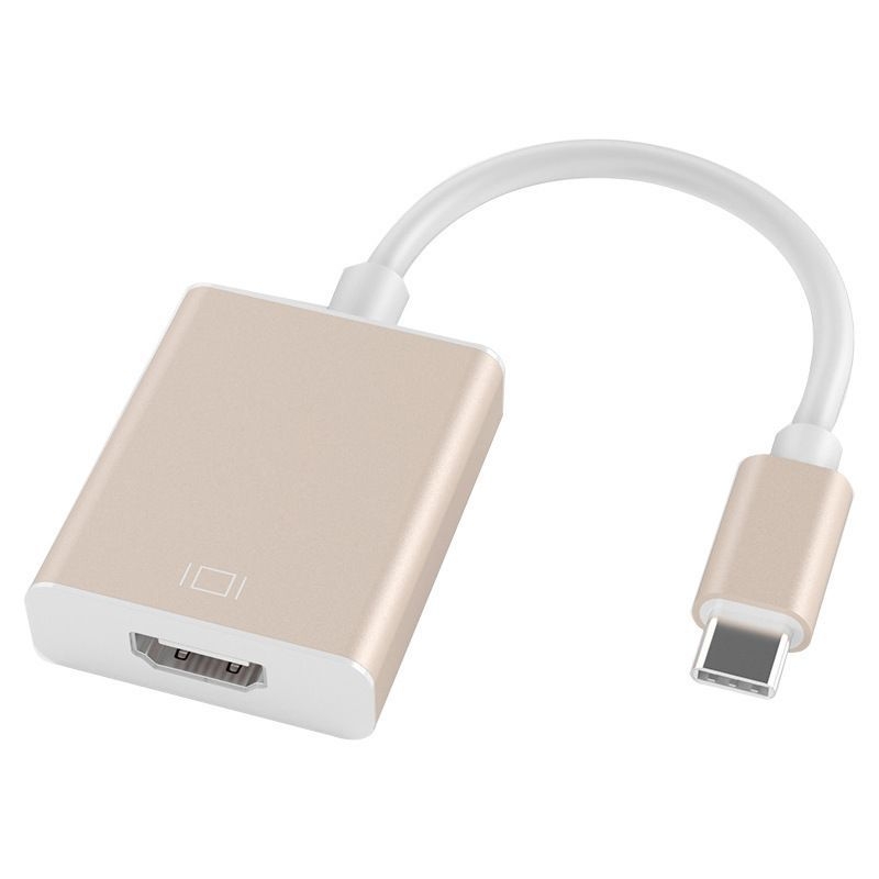 Cablu adaptor Type-C la HDMI, 4K, nucleu din cupru, interfață HDMI, viteză transfer 1 Gbps, splitter 1-la-2