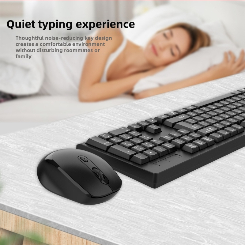 Bezdrôtový set klávesnice a myši – 2.4G, USB rozhrania, 1600 DPI, ergonomický, vodotesný