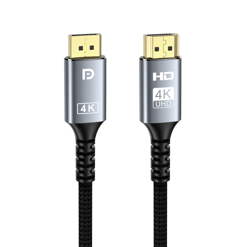 DP към HDMI адаптер кабел, позлатен, 4K30Hz, дължина 2 м