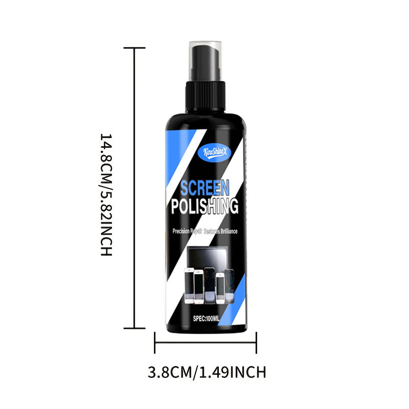 Ekrano valymo rinkinys kompiuteriams, nešiojamiesiems, klaviatūrai, akinėms ir fotoaparato objektyvams — kineshinex; grynas tūris 50/100 ml; bendras svoris 50/100 g; vietinis prekės ženklas; įgaliotas privatūs ženklas