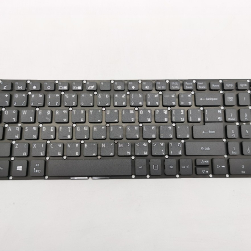 Thai elrendezésű billentyűzet Acer A315-53-hoz (A315 sorozat) – thai verzió, testreszabás elérhető