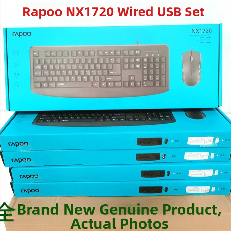 Rapoo NX1720 káblový set klávesnice a myši, USB rozhrania, 1000dpi