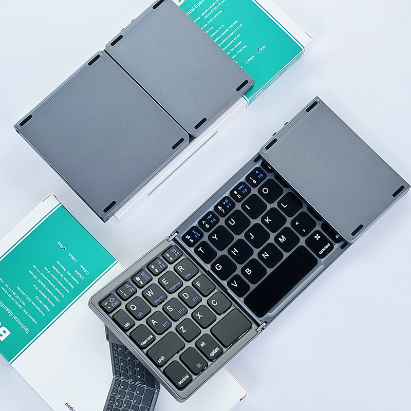 Πτυσσόμενο Bluetooth πληκτρολόγιο με 88–98 πλήκτρα, πλαστικό σώμα, πράσινοι διακόπτες, χωρίς φωτισμό
