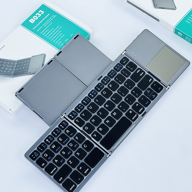Πτυσσόμενο Bluetooth πληκτρολόγιο με 88–98 πλήκτρα, πλαστικό σώμα, πράσινοι διακόπτες, χωρίς φωτισμό