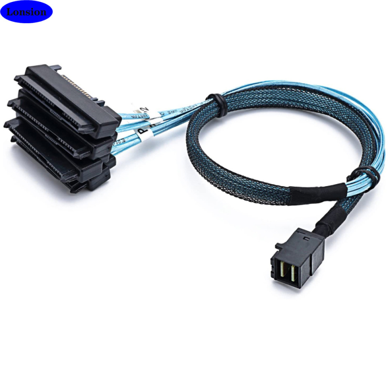 Mini SAS HD SFF-8643 na SFF-8482, 2-u-1, 22P kabel SATA visokih brzina