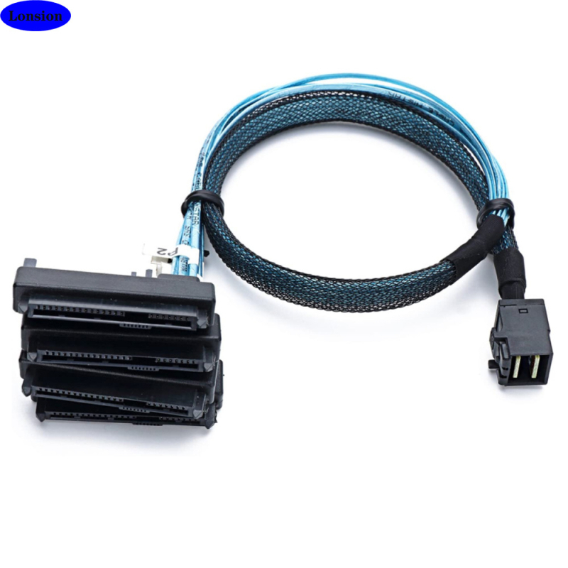 Mini SAS HD SFF-8643 na SFF-8482, 2-u-1, 22P kabel SATA visokih brzina