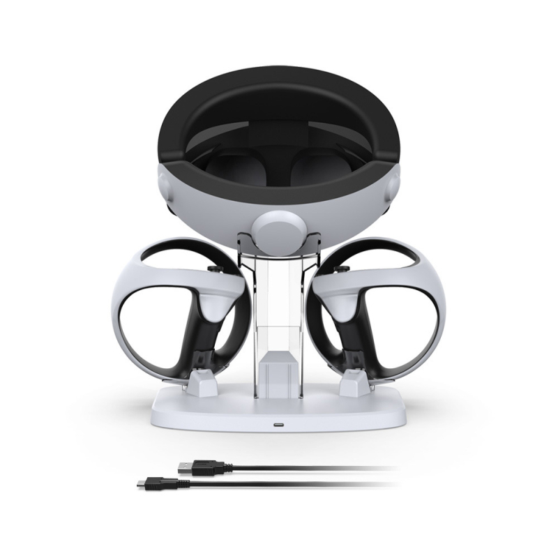 PSVR2 Stan za punjenje VR Kontrolera i Držač za VR naočale - Type-C sučelje, ABS kućište, Kompatibilan s PSVR2