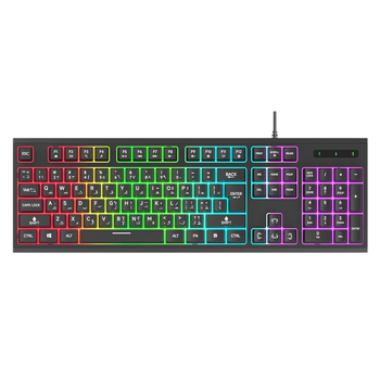 Gaming tipkovnica 104 tipke, žičano povezivanje, RGB pozadinsko osvjetljenje, USB sučelje, model 2025
