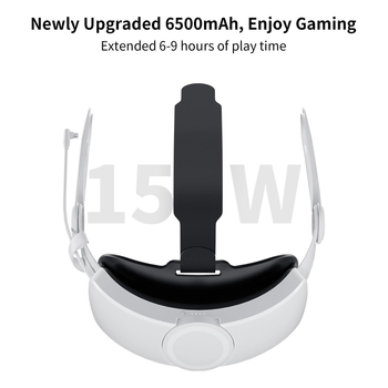 Oculus Quest 3 VR brilles ar 15W/6000mAh akumulatoru, plastmasas korpuss, 493 g