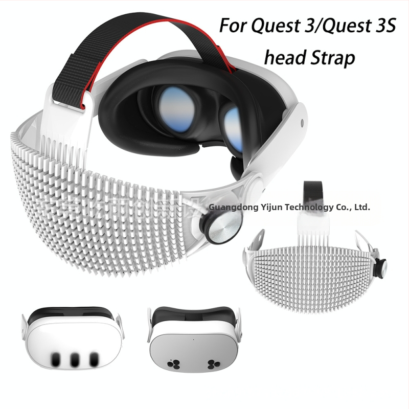 VR brilles Meta Quest 3 / Quest 3S (ABS materiāls; 350 g svars; komplektā iekļauts Quest 3 galvas siksna x1)