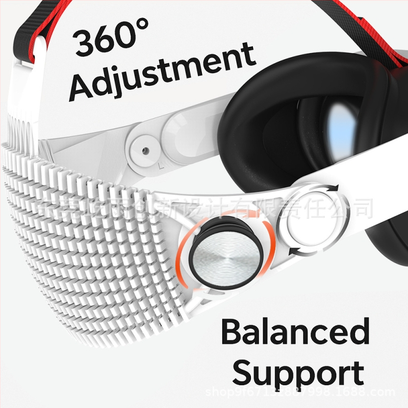 VR brilles Meta Quest 3 / Quest 3S (ABS materiāls; 350 g svars; komplektā iekļauts Quest 3 galvas siksna x1)