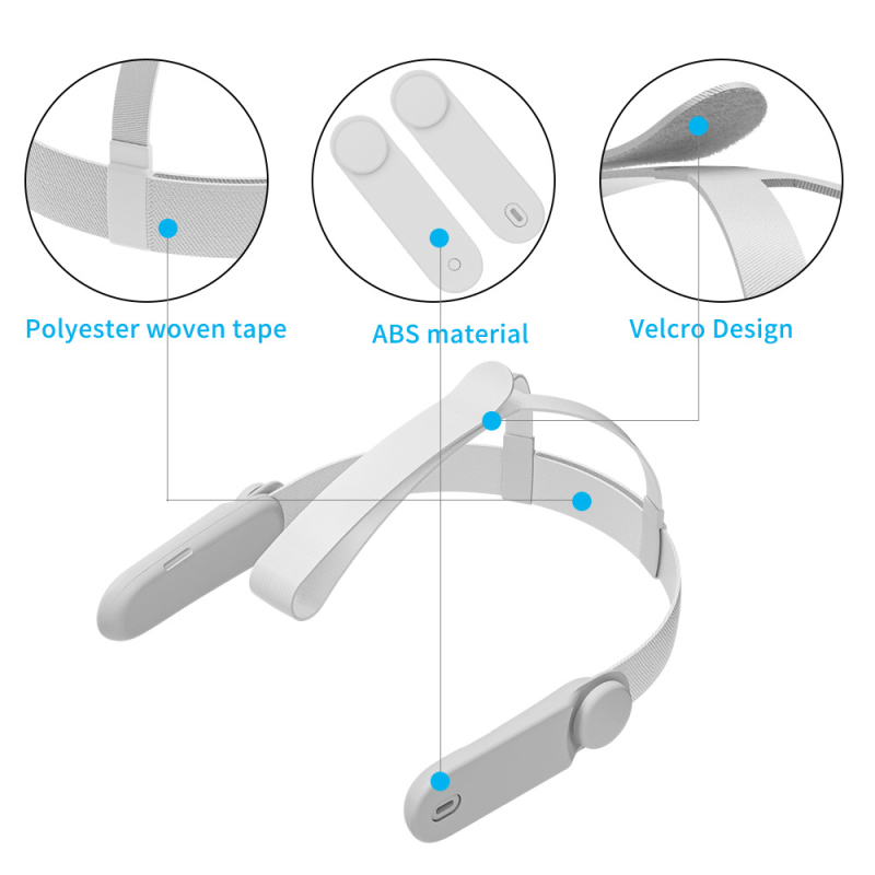 Zamjenski traka za VR slušalice Meta Quest 2/3/3S, podesiva, ABS materijal