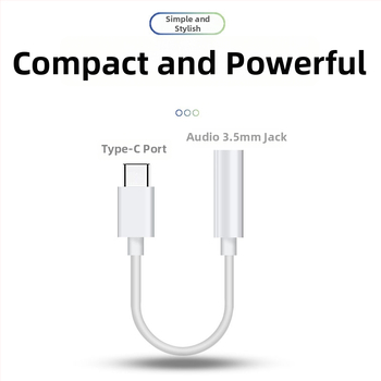 MPCQC Type-C adaptér pre slúchadká s 3,5 mm pre Android