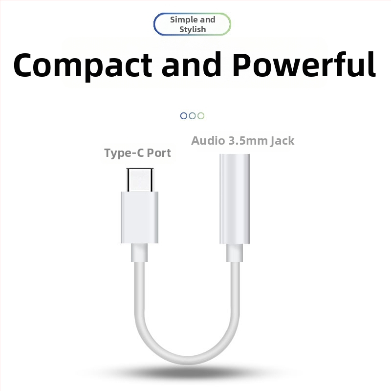 MPCQC Type-C adaptér pre slúchadká s 3,5 mm pre Android