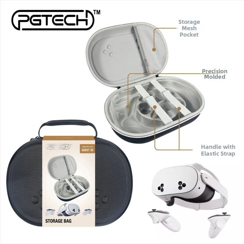 PGTECH VR headset Meta Quest 3S Taška na uloženie – EVA ochranný pevný obal, 640 g
