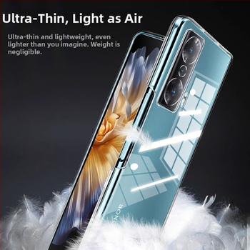 Honor Magicv5 telefona lieta, caurspīdīga, ultra plāna, PC materiāls, spoguļveida virsma, izturīga pret kritieniem, siltuma izkliede