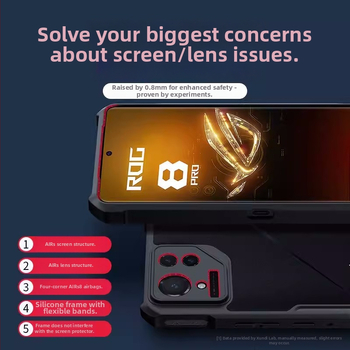 ASUS ROG9PRO viedtālruņa vāciņš — TPU+PC, injekcijas formēts, triecienizturīgs, kritienizturīgs