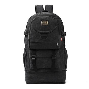 Rucsac din pânză, capacitate 20–35 L, unisex, curele curbate, compatibil cu laptop de 14 inchi, rezistent la uzură.