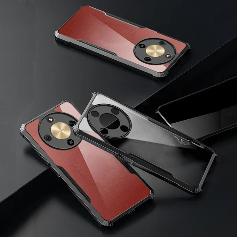Ακρυλική θήκη για Honor X9D/X7D/X9C/X8C/X6B/X9A/X5 – τετράγωνες γωνίες, προστασία από πτώσεις, διασπορά θερμότητας, μαγνητική προσάρτηση
