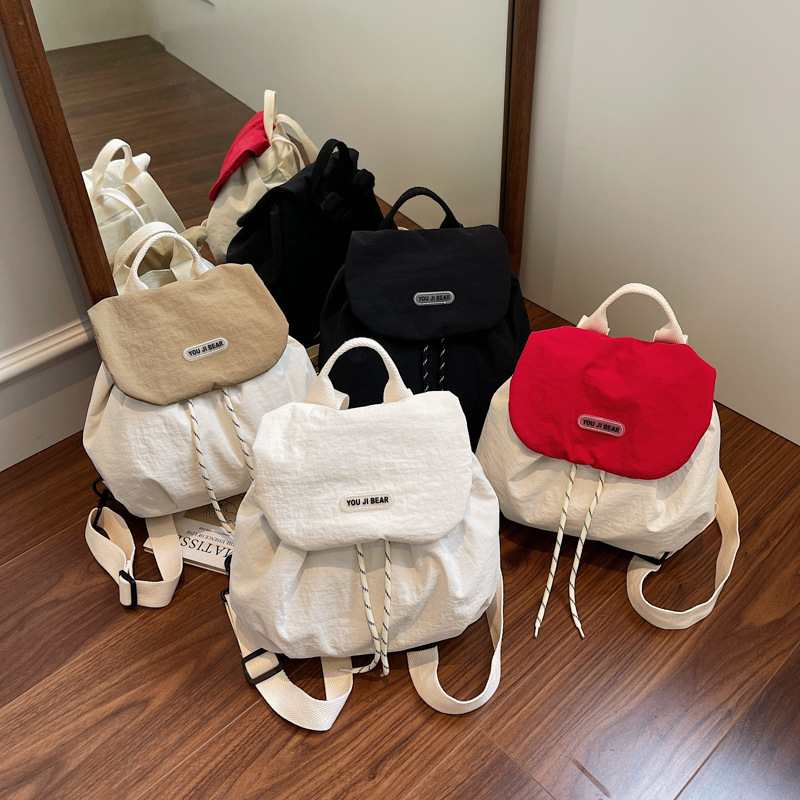 Rucsac mini din nylon, unisex, ușor, design urban simplu, încăpător pentru laptop de 8 inch, capacitate sub 20 L, pentru utilizare zilnică și în aer liber