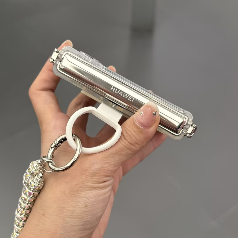 Huawei PuraX мек силиконов калъф – сгъваем предпазен капак с пръстен