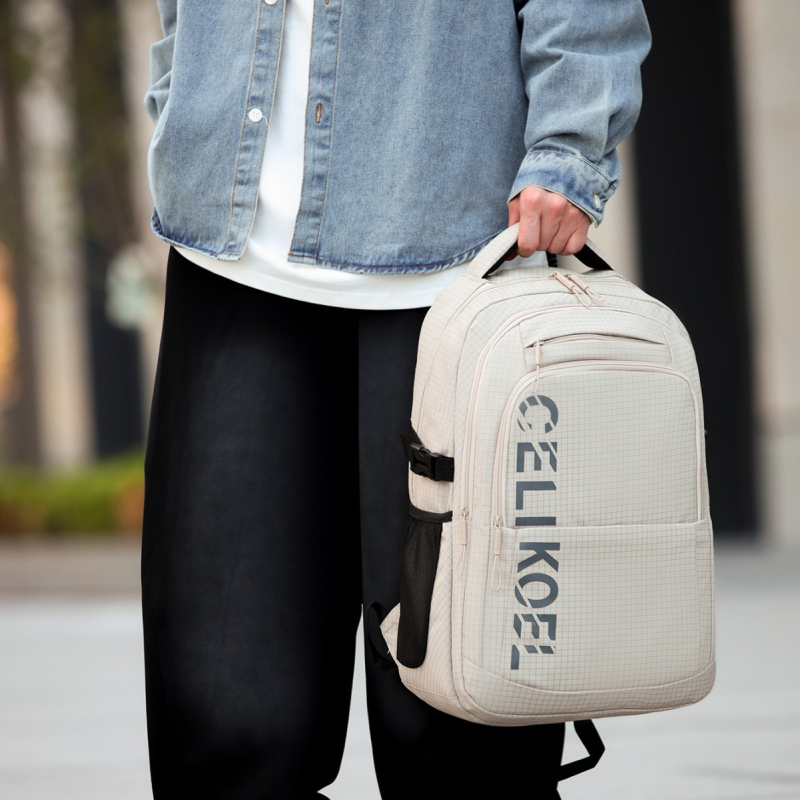 Rucsac masculin de drumeție pentru călătorii de afaceri, material Oxford, capacitate 20–35L, respirabil, compatibil cu un laptop de 14 inch