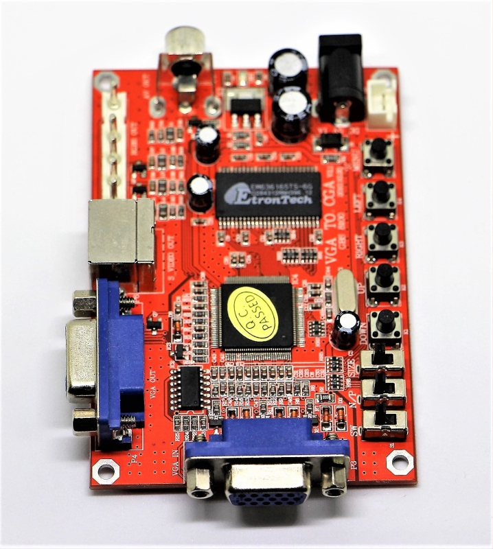 GBS 8100 Video signālu konverteerimise kaart, lüliti/jaotur, VGA→RGBS/AV/S-Video, LCD→CRT