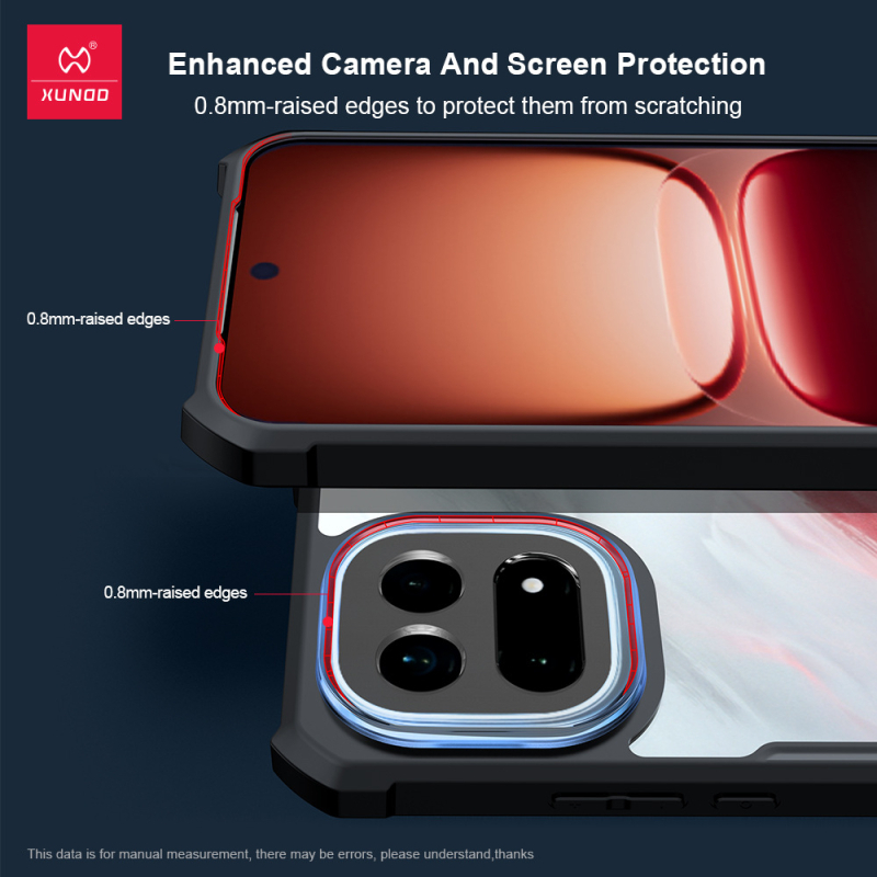 Kućište za telefon iQOO 15 | TPU+PC, minimalistički stil, protuklizni, otporan na habanje, zaštita od pada s preciznim otvorima za objektiv