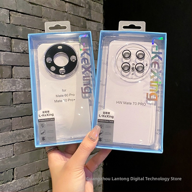 Huawei P80 priehľadný PC tvrdý kryt s integrovanou ochranou objektívu; materiál PC; výroba horúci lis; protišmykový, chladenie, odolný voči opotrebeniu, proti pádu, proti otlačkom prstov