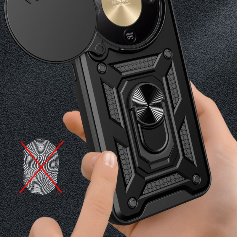 Magic8Lite husă spate pentru Huawei Honor X9D cu suport, TPU+PC, protecție anti-cădere