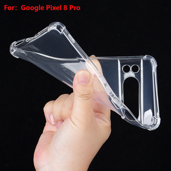 Husă transparentă Google Pixel cu airbag în patru colțuri – protecție la șocuri, disipare căldură, anti-uzură, anti-amprentă, TPU imprimare, personalizabilă, pentru Pixel 10, 8 Pro, 9A