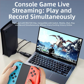 USB 2.0 į HDMI įrašymo korta (MS2109, 1080p, Windows 7 suderinama, modelis Cjk7041, tiesioginiam vaizdo įrašui įrašyti)