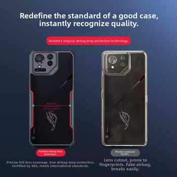 Aizsarg telefona vāciņš Asus ROG9PRO/ROG8PRO — TPU+PC, karstā presēšana, šoks izturīgs, siltuma izkliede, pret pirkstu nospiedumiem