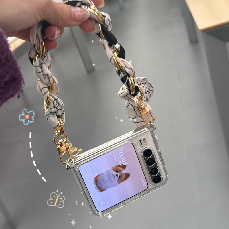 Huawei Pura X διάφανη μαλακή θήκη σιλικόνης με αναδιπλούμενο στήριγμα και προστασία οθόνης