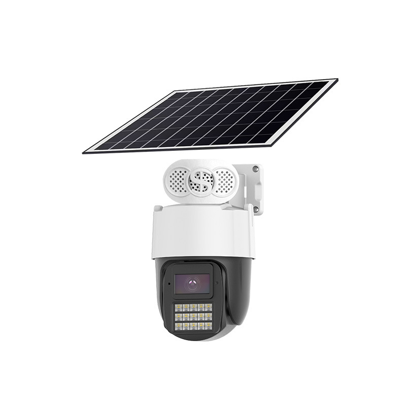 4G ηλιακή κάμερα εξωτερικής παρακολούθησης — ελάχιστος φωτισμός 0.01 lux, SNR > 48 dB, τροφοδοσία 5V, εξωτερική χρήση