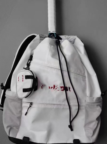 Unisex torba s šnira za vanjske sportove i slobodno vrijeme, najlon, kapacitet ispod 20 L, prozračna i vodootporna s odjeljkom za suhu i mokru odjeću, zakrivljeni remen za rame