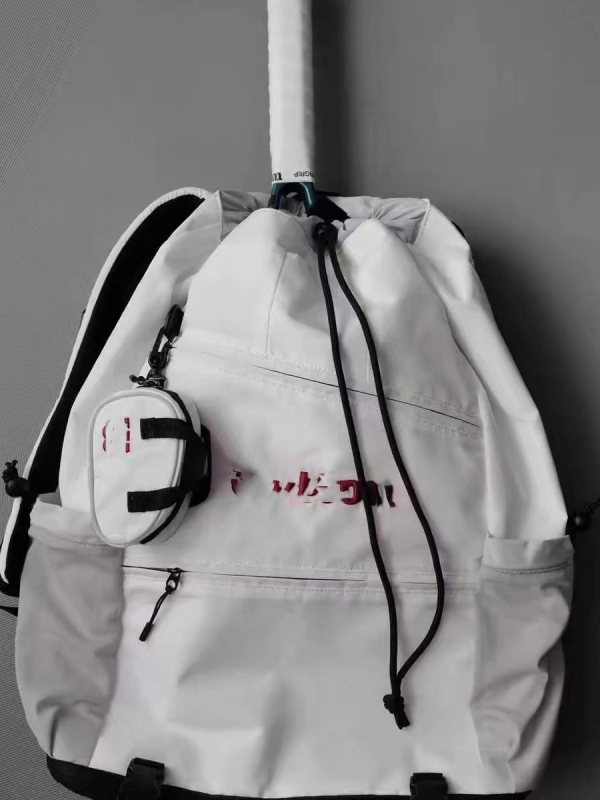 Unisex torba s šnira za vanjske sportove i slobodno vrijeme, najlon, kapacitet ispod 20 L, prozračna i vodootporna s odjeljkom za suhu i mokru odjeću, zakrivljeni remen za rame