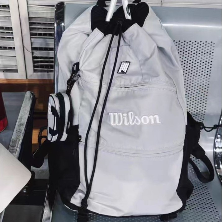 Unisex torba s šnira za vanjske sportove i slobodno vrijeme, najlon, kapacitet ispod 20 L, prozračna i vodootporna s odjeljkom za suhu i mokru odjeću, zakrivljeni remen za rame