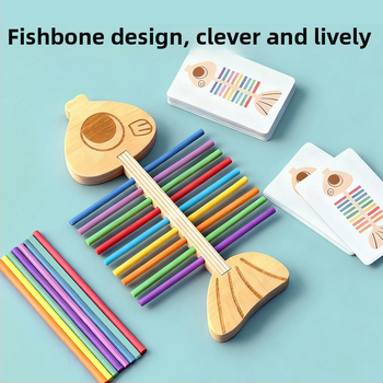 Montessori sobitamisemäng – puidust magnetilised ehitusplokid, värvide klassifikatsioon