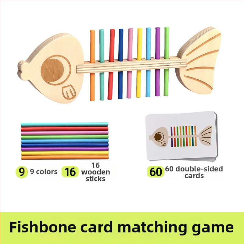 Montessori sobitamisemäng – puidust magnetilised ehitusplokid, värvide klassifikatsioon