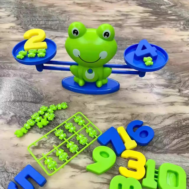 Žaba matematička ravnoteža — edukativna igračka bez električne energije, plastični DIY set, šarena kutija, za dob 15–35 godina