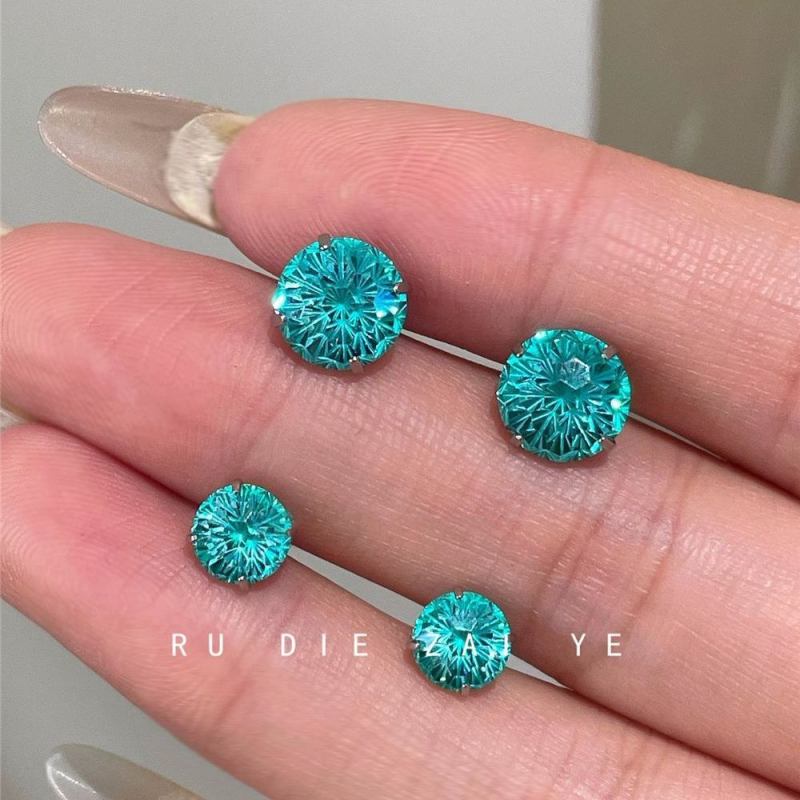 Naušnice - titan čelik ušne igle, elektroplatirano, osvježavajući i sladak stil