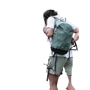 Vonkajší batoh na turistiku, 36–55 l, kompatibilný s 14-palcovým notebookom, Oxford tkanina s PU povrchom, vzduchová popruh