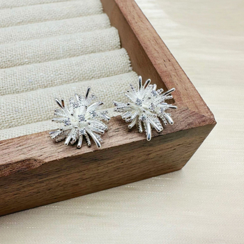 Bakrene naušnice s elektroplatacijom; postovi od srebra 925; proljeće 2025; moda, svestran dizajn