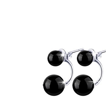 Bakrene naušnice, U-oblik, korejskog stila, sa dragim kamenjem, Zhen Rong