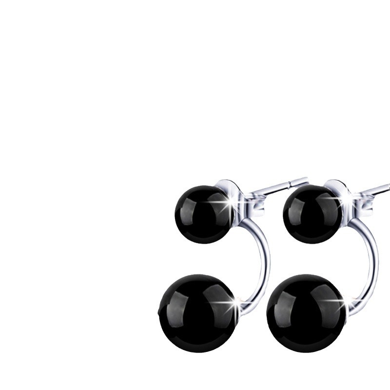 Bakrene naušnice, U-oblik, korejskog stila, sa dragim kamenjem, Zhen Rong