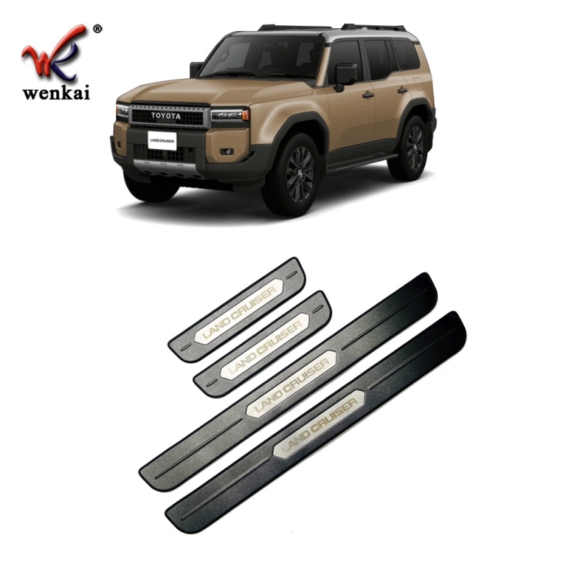 WK-934 Prag exterior pentru uși din oțel inoxidabil 304, pentru Toyota 24 Prado LC250 – decorare și protecție, personalizare disponibilă
